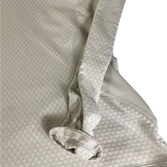 Nike Pro Hyperwarm L long sleeve Athletic top Cream Thumb loop Hooded - Picture 7 of 7